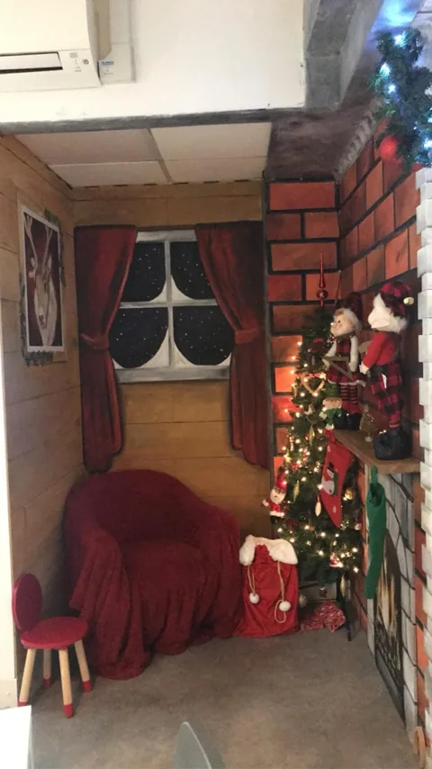 A previous Christmas setup in the Seasonal Area